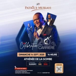 BILLET ATHENEE DE LA GOMBE LIVE CELEBRATION 20 ANS  FR PATRICE MUBIAYI